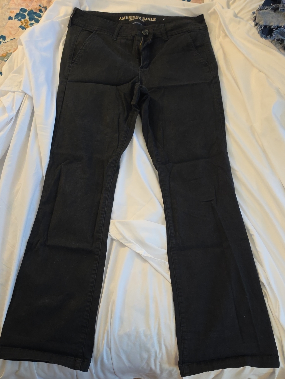 American Eagle Outfitters Black Bootcut Pants, Size 14 Long